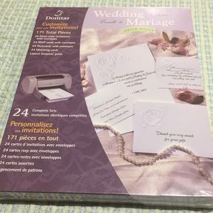 Wedding Customized invitations (Roses) NEW Complete 24 Personalized invitations